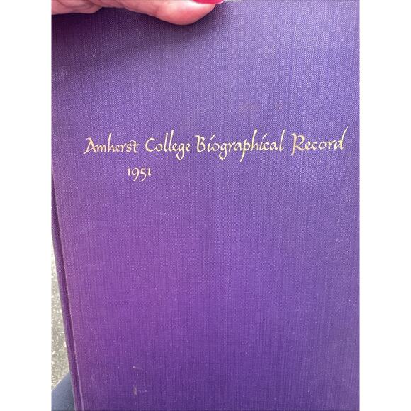 Amherst College Biographical Records 1951 Graduates & Non-Graduates 1900-1951 - Picture 1 of 11
